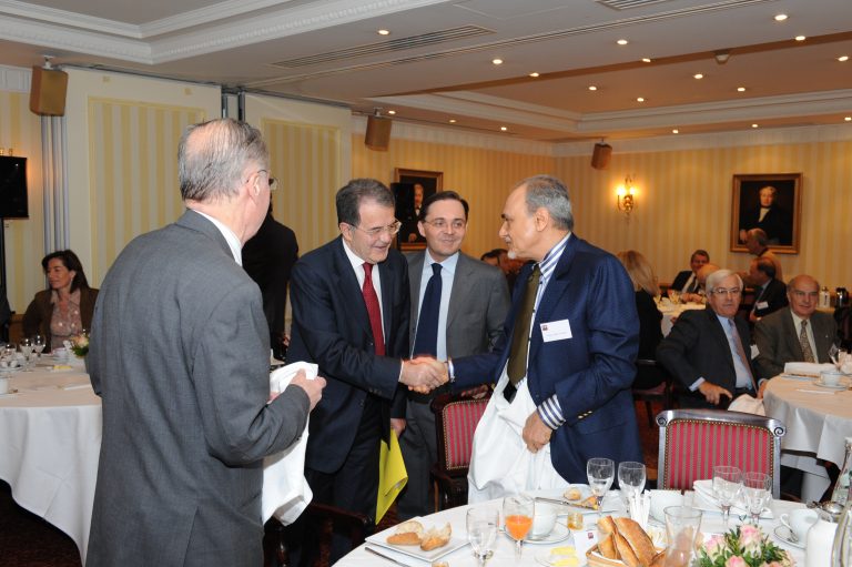 Fabien Baussart with Romano Prodi, former President of the European Commission.