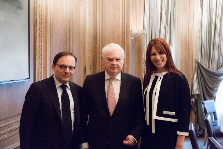 Fabien Baussart with Lord Norman Lamont, former U.K Chancellor of the
Exchequer.
