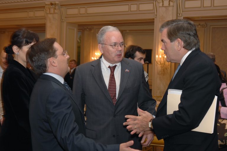 Fabien Baussart with Tom Ridge, 1st U.S. Secretary of Homeland Security.