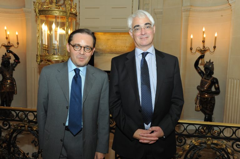 Fabien Baussart with Baron Alistair Darling, former U.K Chancellor of
Exchequer.