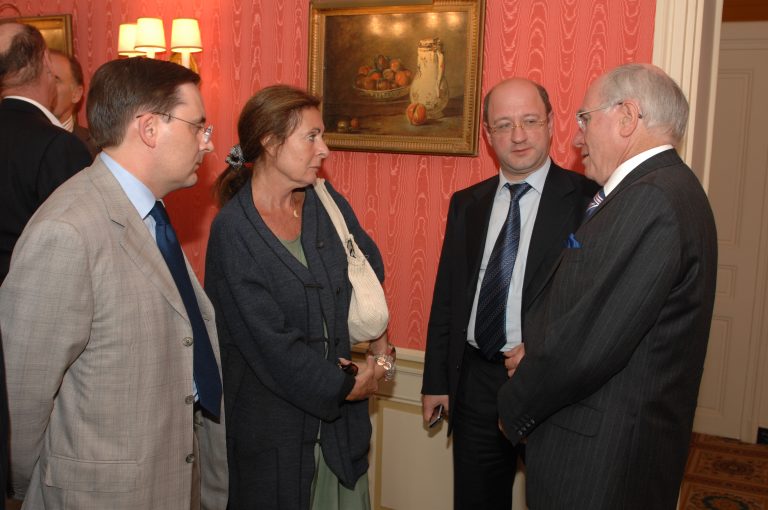 Fabien Baussart with John Howard, former PM of Australia.