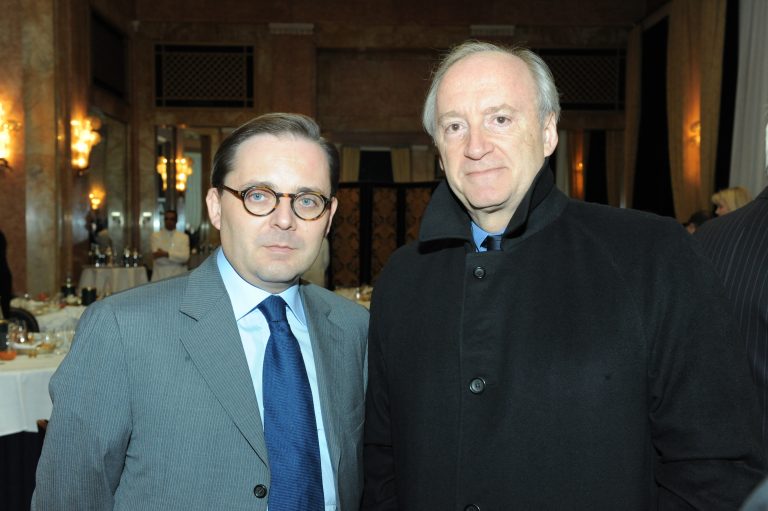 Fabien Baussart with Hubert Védrine, former French FM.