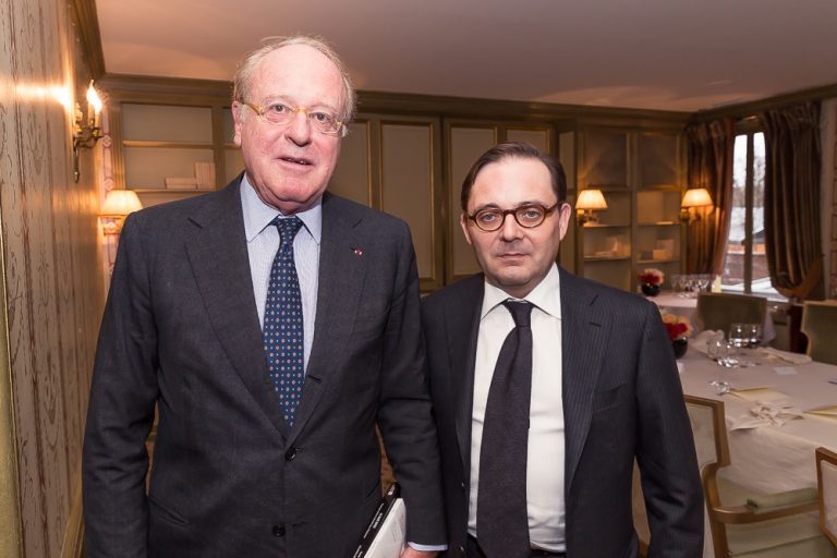 Fabien Baussart with Paolo Scaroni, CEO of Italian energy company Eni.