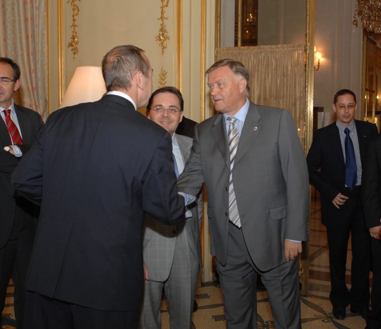 Fabien Baussart with Vladimir Yakunin, President of Russian Railways.