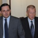 Fabien Baussart with Zbigniew Brzezinski, former U.S National Security advisor.